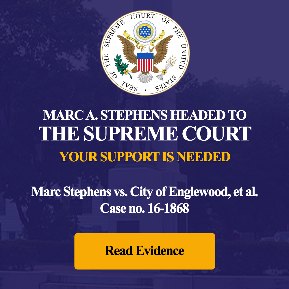 Marc Stephens Donate Banner read evidence